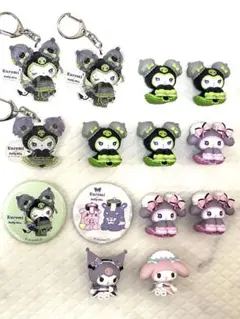 【美品】マイメロクロミ ドーリーミックスフィギュア＆アクリルキーホルダー