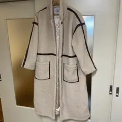 jouetie ボアロングコート クリーム色