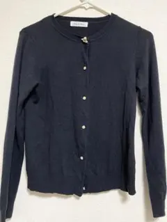 ルーデルー　カーディガン　ネイビー　ビジュー