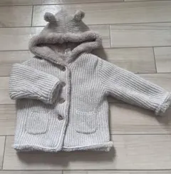 GAP ベビー用 くま耳付きニットアウターのサムネイル