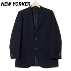 NEWYORKER ニューヨーカー テーラードジャケット 金ボタン 紺ブレ 美品