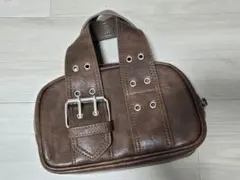 美品【MOUSSY】 ブラウン ハンドバッグ