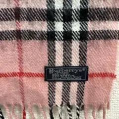 Burberrys of London ノバチェック マフラー ピンク 英国製
