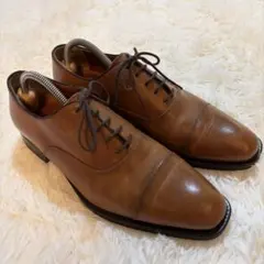 極美品 ジャンカルロモレリ レザー ストレートチップ ドレスシューズ ブラウンのサムネイル