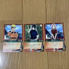 NARUTO】ナルトカードゲーム 第7班セット（サスケ・ナルト・サクラ