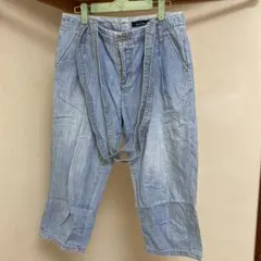 イーストボーイ　サロペット　ワイドクロップドデニムパンツのサムネイル