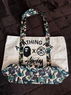 A BATHING APE × STUSSY コラボトートバッグ