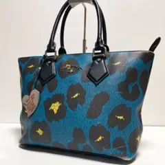 【極美品】ヴィヴィアンウエストウッドマン　ネクタイ　オーブロゴ　レオパード　伊製 極美品】ヴィヴィアンウエストウッドマン ネクタイ オーブロゴ