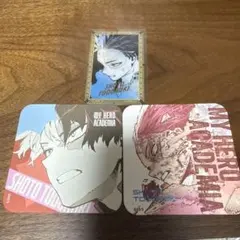 ヒロアカ原画展　アートコースター、箔押しクリアカード　轟焦凍