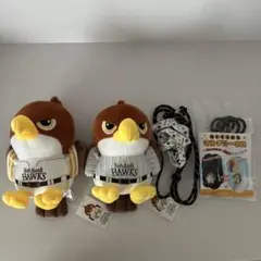 ホークス 鷹ぬいぐるみ FDH 3等 小 タカ ハーネス ダイエー セット
