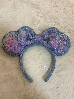 ディズニースパンコールカチューシャ　水色