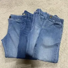 まとめ売り！デニムストレッチロングパンツ 130サイズ 3点セット