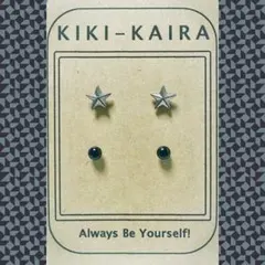 ♫再販♫メンズ/スタースタッズピアス2点セット☆ハンドメイド