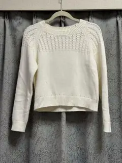 ROSE BUD ローズバッド 白 セーター 春 綿 コットンのサムネイル