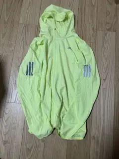 adidas 蛍光イエロー ウィンドブレーカー