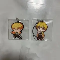 鬼滅の刃 我妻善逸 ラバーキーホルダー セット