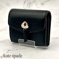 ✨美品✨ kate spade ケイトスペード ♤ 二つ折り財布 ブラックのサムネイル