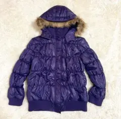 【即購入値下げ】00s archive フード付き ファーダウンジャケットy2k