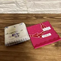 FURLA LAURA ASHLEY ハンカチ 2枚セット
