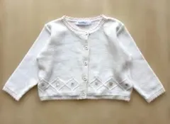 【超美品】familiar ファミリア カーディガン 80 春夏