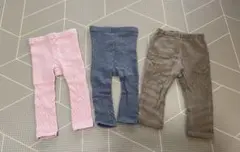 80サイズ　レギンス、コーデュロイパンツセット