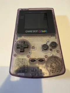 【ジャンク品】ゲームボーイカラー　クリアパープル