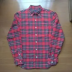 Gap レッド チェック 長袖シャツ S