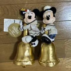 ぬいぐるみキーチェーン　ディズニーシー　イッツクリスマスタイム　ミッキー　ミニー