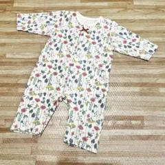 花柄 ロンパース カバーオール