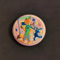 ズートピア　刺繍缶バッジ
