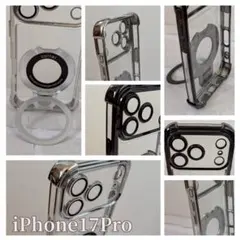 iPhone17Pro シルバー　クリアケース　MagSafe スマホケース