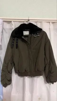 CECIL McBEE ミリタリージャケット 取り外しファーカジュアルジャケット