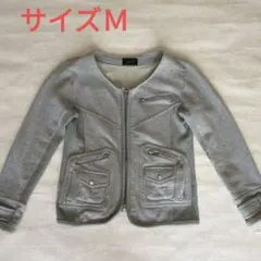 ★美品　ノーカラーショートジャケット　サイズ　Ｍ