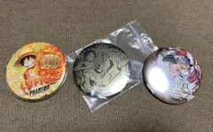 ワンピース ONE PIECE ルフィ 缶バッチ 3点セット
