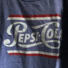 PEPSI-COLA ロゴ Tシャツ ブルー