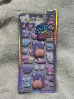 韓国　くま　お尻ぷにぷに　もも　シール