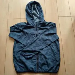 ダークブルー フード付きジャケット