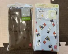 ミッフィー　ロンパース　裏起毛　レギンス 80 ボディースーツ　ベビー服