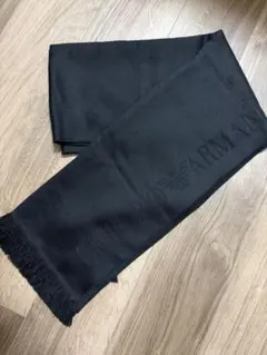 EMPORIO ARMANI マフラー ブラック ウール100%
