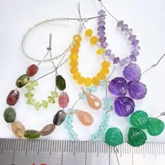 サービス品＊天然石のビーズセットh23