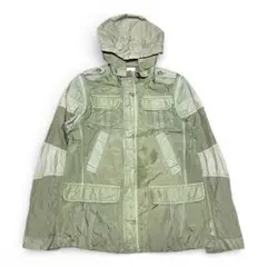 DIESEL Y2K 2WAY袖取外し フード付マルチポケットナイロンJK S