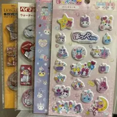 ディズニー　ウォーターシール　ほっぺちゃん　ぷくっとシール　キラキラシール