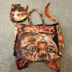 ムチャチャあちゃちゅむ猫デザイン トートバッグとポーチセット
