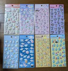 ダイソー　ぷくっとシール　サンリオ　8種セット