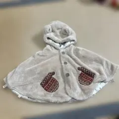 ブランシェス くま耳 ポンチョ　赤ちゃん