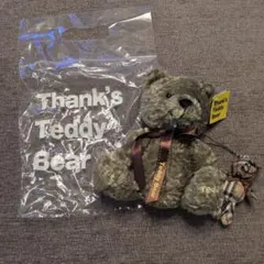 Thank's Teddy Bear グレー ぬいぐるみ