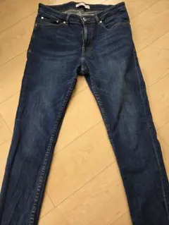 【美品】ZARA 色落ち メンズ ステッチあり デニム ジーンズ L 春夏秋のサムネイル