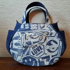45R インディゴハンドバッグ 手提げ ポーチ | Mercari