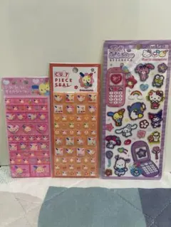 ウサハナ シール 平成レトロ ぷくぷく キラキラ シャカシャカ サンリオ