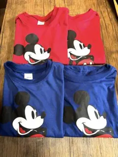 110 ミッキーマウス Tシャツ 4枚セット